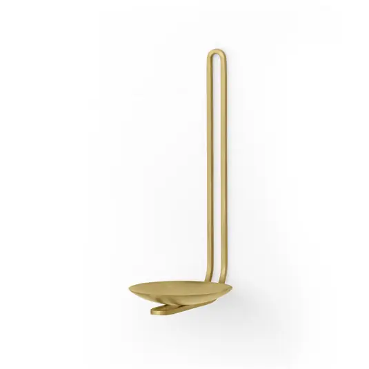Clip Wand-Kerzenhalter, Höhe 20 cm, messing - Audo Kracherpreis