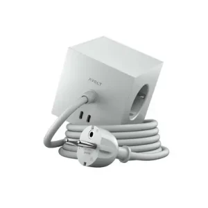 SQUARE 1 Steckdose grau 3x Schuko 2x USB 3 m Kabel - AVOLT Kracherpreis