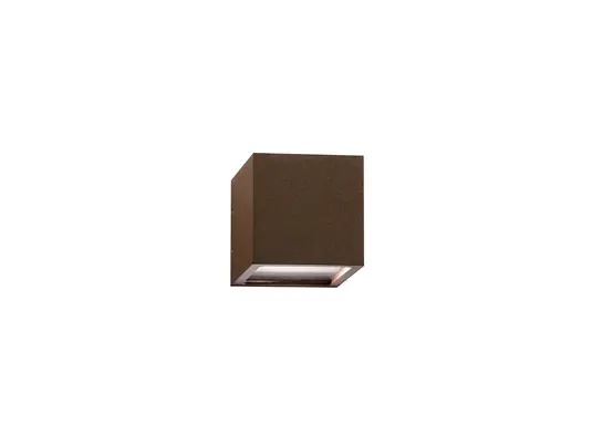 Cube LED Wandleuchte 3000K Up/Down Rust - LIGHT-POINT Sichere Zahlung