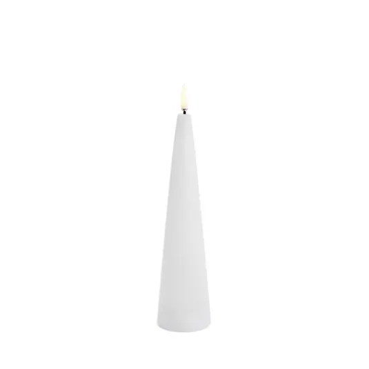 Kerze LED 5,8 x 21,5 cm weiß/smooth - Uyuni Lighting Heißes Angebot