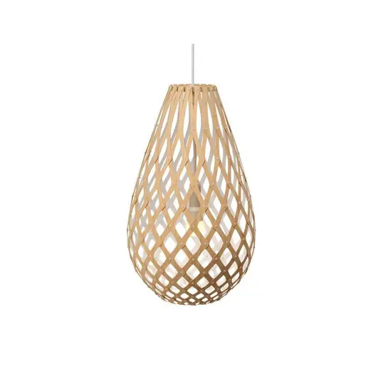 Begrenztes Angebot Koura Pendelleuchte H75 Weiß 1 Seite - David Trubridge