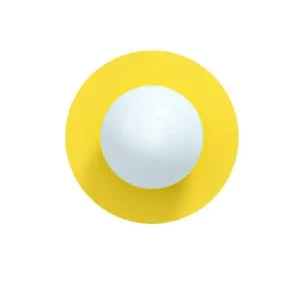 Candy Big Circle 360 L Wandleuchte, gelb - Swedish Ninja Beliebt