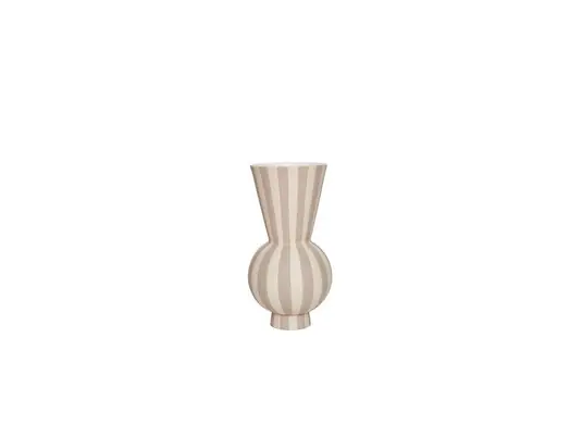 Toppu Vase, beige/weiß, Höhe 28 cm - OYOY Living Design Online Kaufen