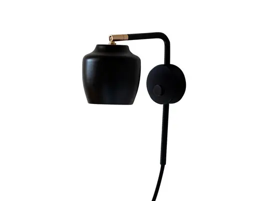 Nola Wandleuchte Schwarz - Cph Lighting Geprüft