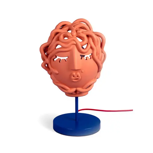 Medusa Mask Tischleuchte Terracotta - Seletti Neue Kollektion