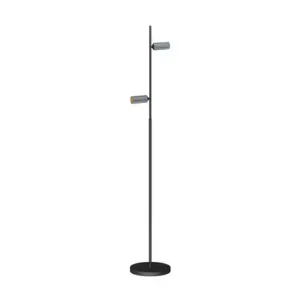Decor F2 LED Stehlampe, dimmbar, schwarz/Alu - Antidark Zertifiziert