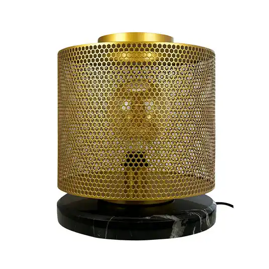 Nantes Tischleuchte, Messing/Marmor, Ø 30 cm - Dyberg Larsen Markenprodukt