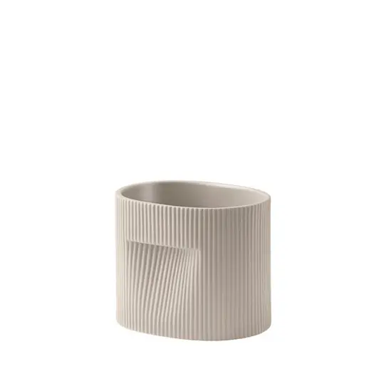 Aktuell Ridge Pflanzgefäß H15 Beige - Muuto
