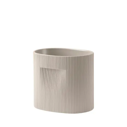 Nur Für Kurze Zeit Ridge Pflanzgefäß H24 Beige - Muuto