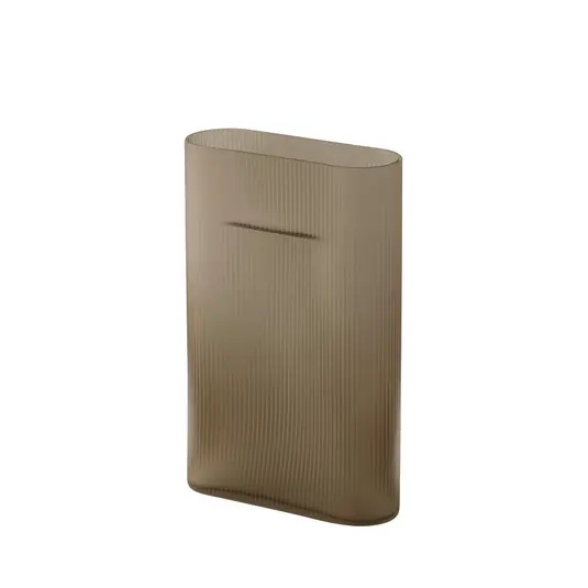 Begrenztes Angebot Ridge Vase H35 Taupe - Muuto