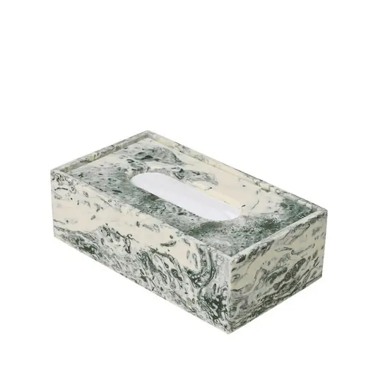 Mist Tissue Aufbewahrungsbox Emerald Off-White - Ferm Living Markenprodukt