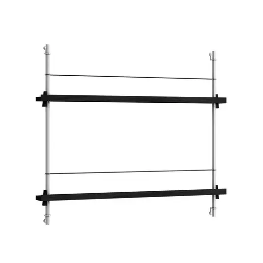 Jetzt Kaufen Magazine Shelving 65 Regal Black/Stainless Steel - Moebe