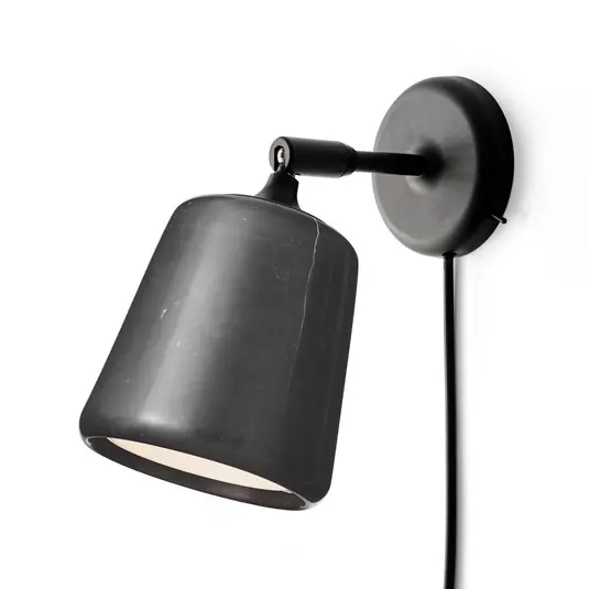 Material Wandleuchte Black Marble - New Works Begrenztes Angebot