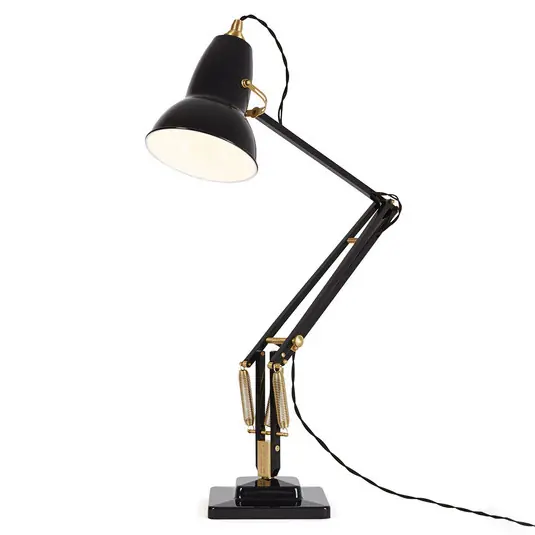 Original 1227 Brass Schreibtischlampe Jet Black - Anglepoise Letzte Chance