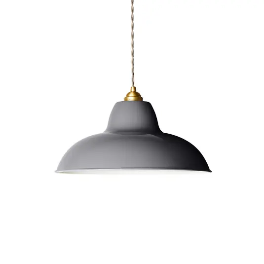 Günstig Original 1227 Brass Midi Wide Pendellampe, grau - Anglepoise