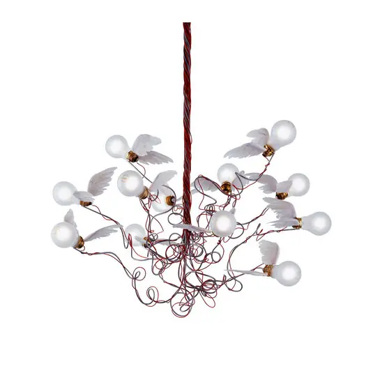 Birdie LED Pendelleuchte Rot - Ingo Maurer Letzte Chance