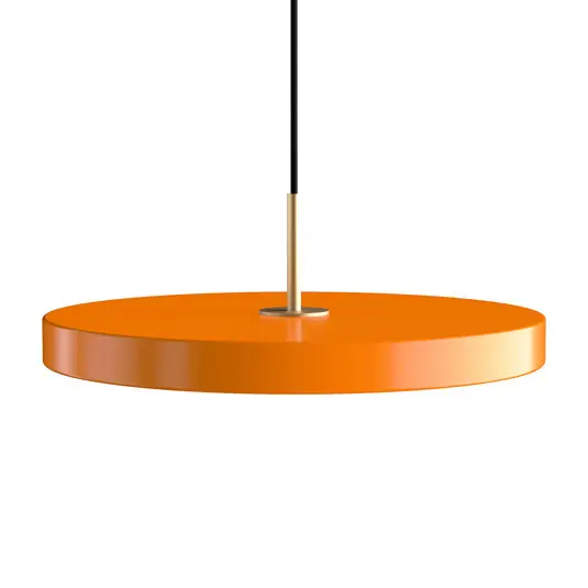 Sonderaktion Asteria Medium LED-Hängelampe orange/messing Ø 43 cm - UMAGE