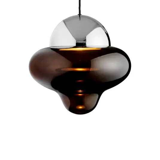 Nutty XL Pendelleuchte Brown/Chrome - Design By Us Aktuell