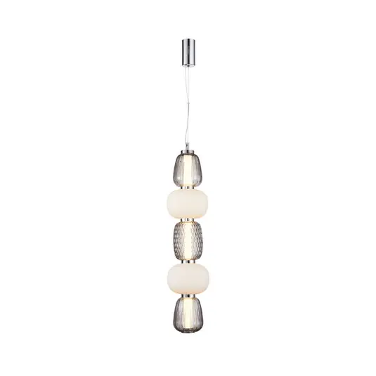 Top-Angebot Pearl 5 Pendelleuchte Grey/Opal/Chrome - Loom Design