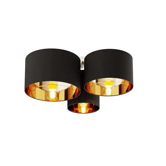 Laurenz Deckenleuchte Black/Gold - Lindby Angebot