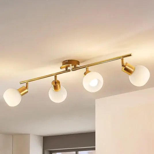Zertifiziert Eleina 4 Deckenleuchte Brass - Lindby