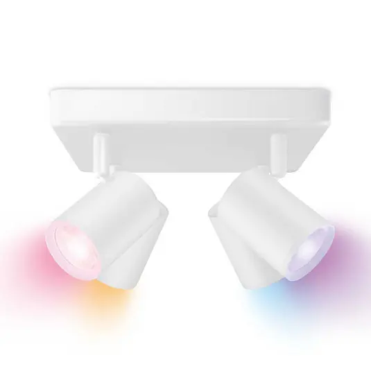Versand Am Gleichen Tag Imageo 4 Deckenleuchte Square RGB White - WiZ