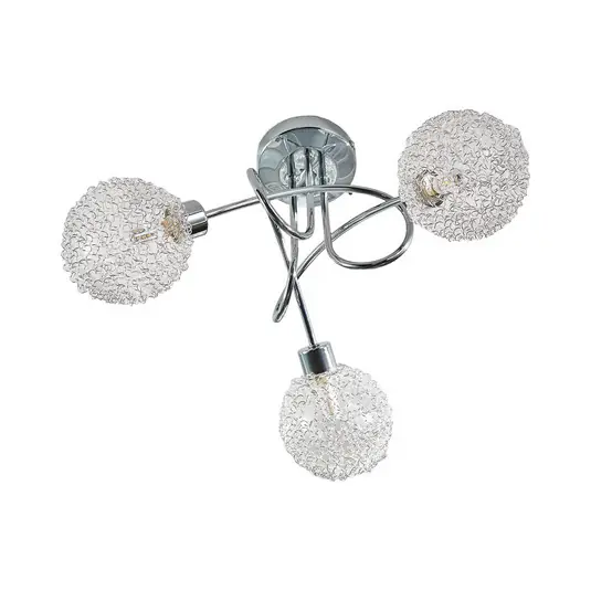 Ticino 3 Deckenleuchte Round Silver/Chrome - Lindby Preisreduziert