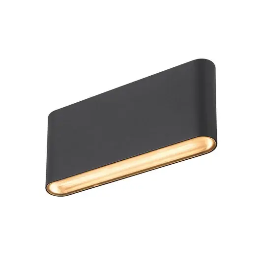 Abverkauf Oval 18 LED Außenwandleuchte IP65 Black - SLV