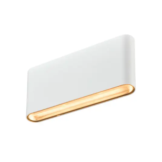 Beliebt Oval 18 LED Außenwandleuchte IP65 White - SLV
