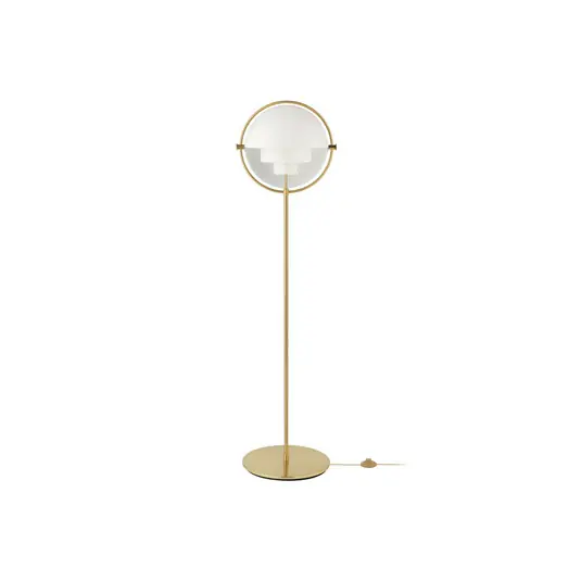 Ausverkauf Multi-Lite Stehleuchte Shiny Brass/White - GUBI