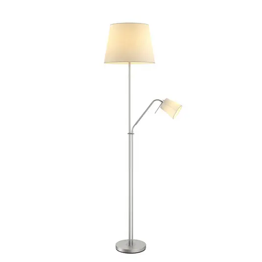Aktuell Nantwin Stehleuchte White/Nickel - Lindby
