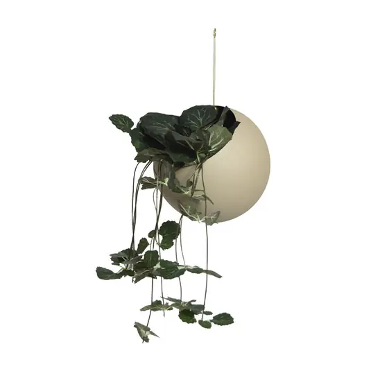 Globe Pflanzentopf Ø17xH28 Taupe/Gold - AYTM Beliebt