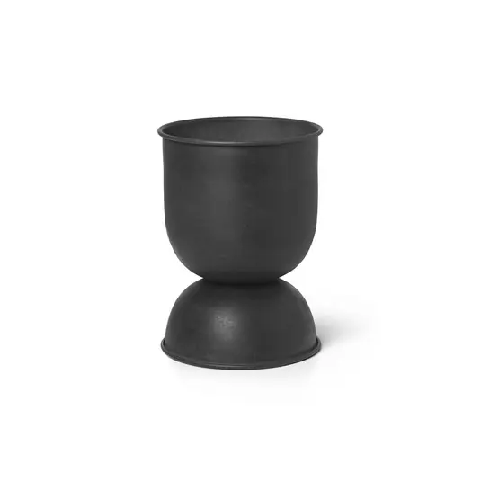 Hourglass Pflanzentopf Extra Small Black - Ferm Living Preisknaller