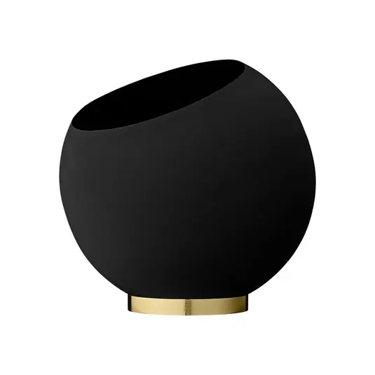 Meistverkauft Globe Pflanzentopf Ø37xH32,3 Black/Gold - AYTM