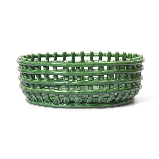 Ceramic Centrepiece Emerald Green - Ferm Living Top-Preis