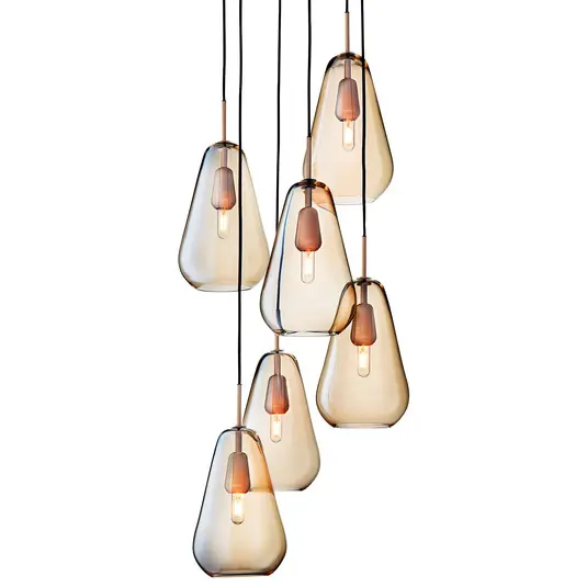 Top-Seller Anoli 6 Krohnleuchter Nordic Gold/Gold - Nuura