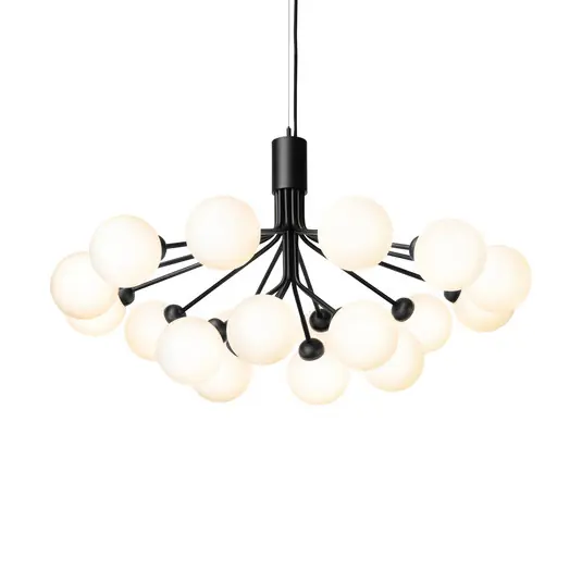 Apiales 18 Kronleuchter Satin Black/Opal White - Nuura Sonderangebot