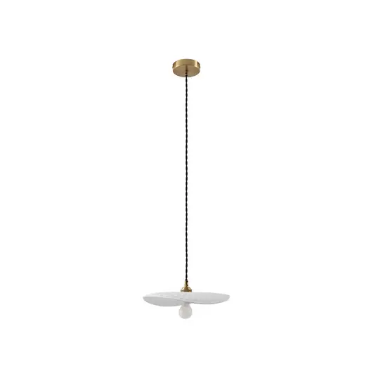 Saisonangebot Annira Pendelleuchte Weiß/Messing - Lindby