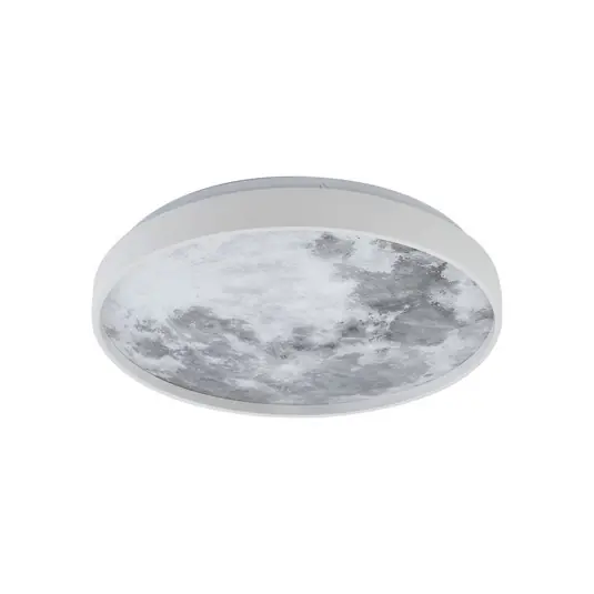 Neue Ware Lune LED Deckenleuchte Weiß/Grau - Lindby