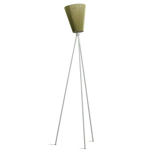 Solange Der Vorrat Reicht Oslo Wood Stehleuchte Light Grey/Olive - Northern