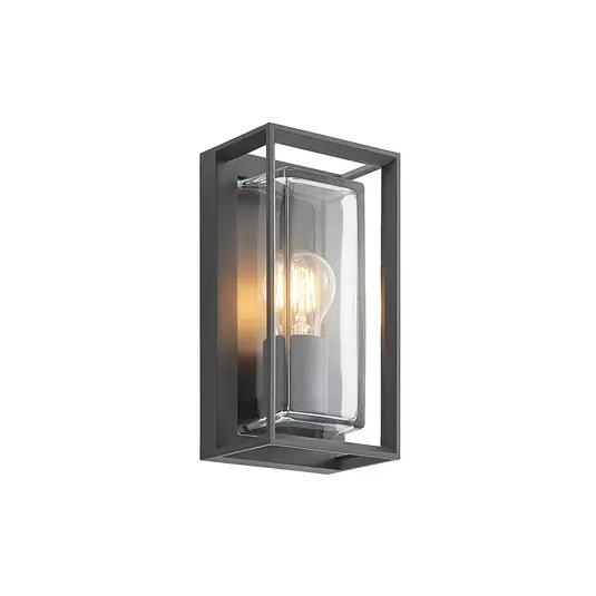 Rabatt Außenwandleuchte Ismera, 25 cm, anthrazit, Sensor - Arcchio