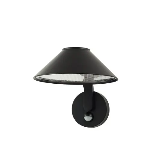 Aktuell Capelo LED-Außenwandlampe, Ø 20 cm, schwarz, Sensor - Lindby