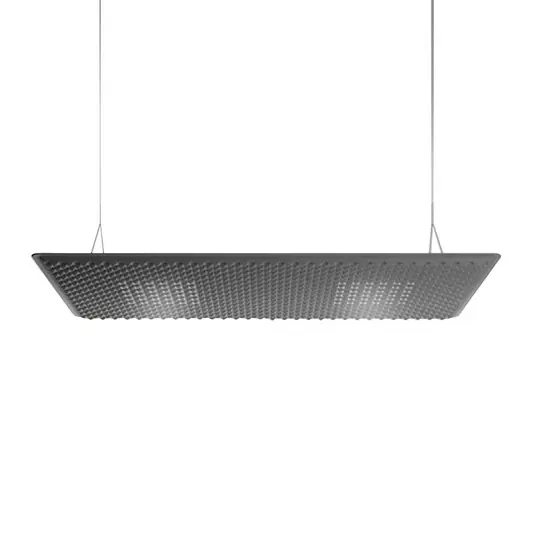 Nur Heute Eggboard Matrix Up/Down LED-Hängeleuchte, grau, 160 cm, 3.000 K - Artemide