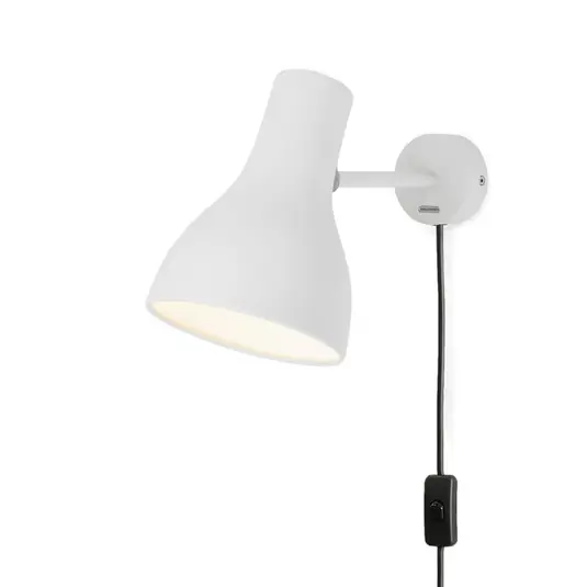 Echt Type 75 Anbauwandlampe mit Stecker, weiß - Anglepoise