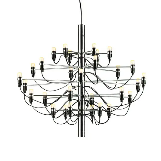 2097/30 Kronleuchter 30-flammig chrom frosted - FLOS Solange Der Vorrat Reicht