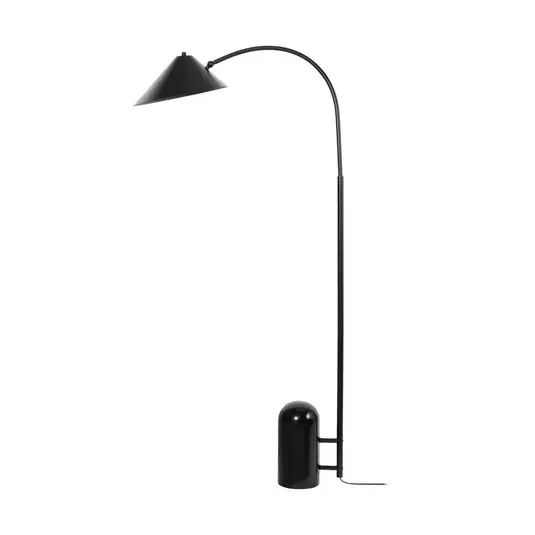 Alviero Stehleuchte 157 cm Marmor schwarz - Lucande Bestseller