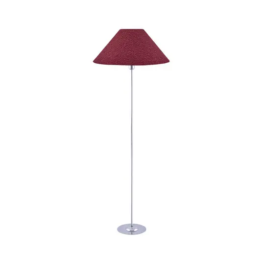 Bestpreis Iris Stehleuchte rot/chrome Textil Ø 45 cm - Globen Lighting