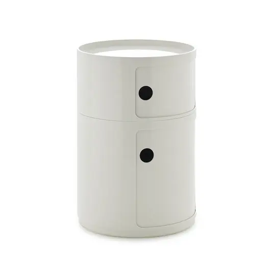 Componibili Big Container, weiß, 2 Elemente, Höhe 61,5 cm - Kartell Saisonangebot