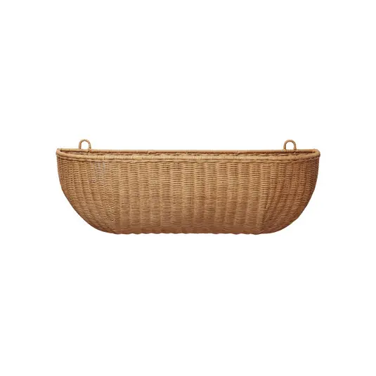 Bestpreis Braided Wandkorb, 75 cm x 14 cm, Rattan - ferm LIVING