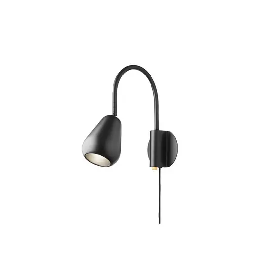 Anoli Wandstrahler schwarz Metall GU10 Stecker - Nuura Schneller Versand